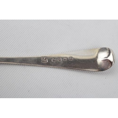 99 - George III Silver Tablespoon by Richard Crossley, London 1786 and another Silver tablespoon. 112g to... 