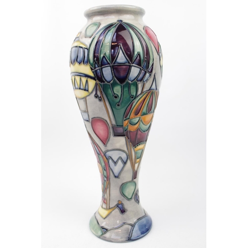 69 - Rare Moorcroft Balloons Vase 1999 - 2001. Designed by Jeanne McDougall (aka the Dark Lady), this lar... 