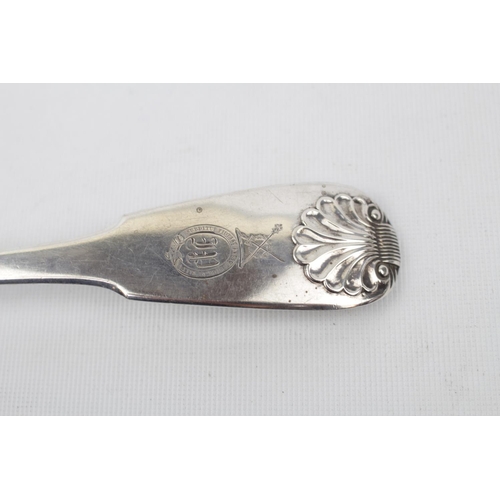 215 - Georgian Silver fiddle thread and shell basting spoon of Single struck design London 1817 possibly b... 