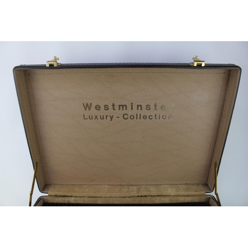 103 - Cased Westminster Luxury Collection SBS Bestecke Solingen Gold plated canteen of Cutlery