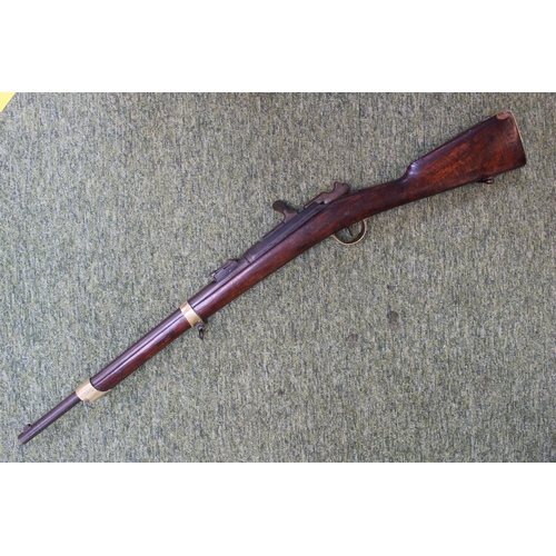 128 - French M1874 Gras 11mm x 59mmR Gras Infantry Rifle 21670 impressed to barrel. 101cm in Length. Now o... 