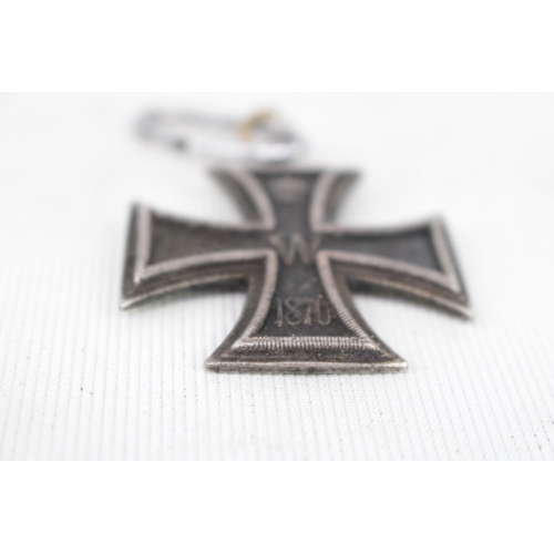 130 - German Third Reich U Boat Named Iron cross converted to a neck award P. Buchel and a Letterhead for ... 