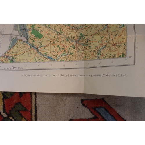 138 - German WWII Third Reich Map 'England' dated 15.08.1940