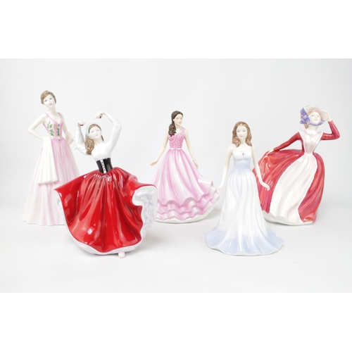 14 - Collection of 9 Royal Doulton Porcelain figures to include Cheryl HN 3253, Bells across the Valley H... 