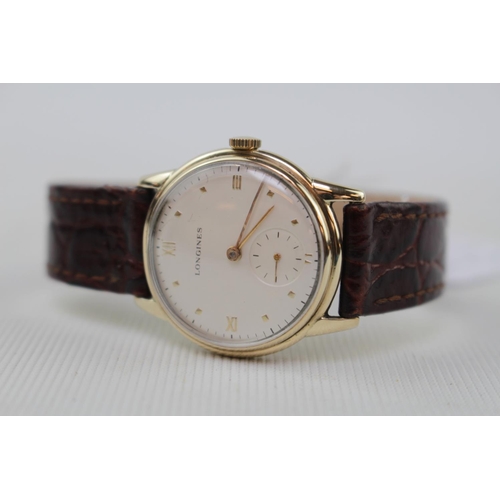 179 - Longines Ladies wristwatch C.1950 (recently serviced) 32mm in Diameter