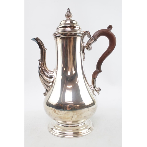 190 - Good quality 20thC Silver Coffee Pot Birmingham 1969 by J B Chatterley & Sons Ltd. 947g total weight