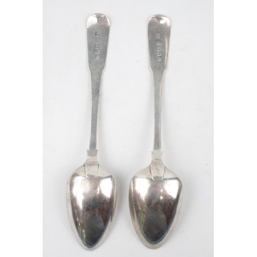 224 - Pair of Silver Fiddle Pattern Tablespoons by John Robertson II & John Walton Newcastle 1788. 122g to... 