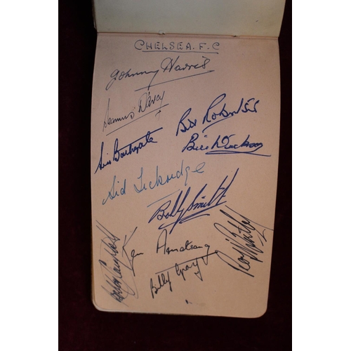 84 - 1940s/50s Autograph Album, Autographs of Manchester United FC inc. Don Gibson, Stand Pearson etc, Ch... 