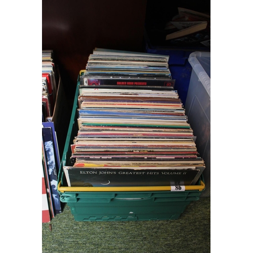 86 - Large collection of Vinyl Records to include Elton John, Johnny Cash, Status Quo etc