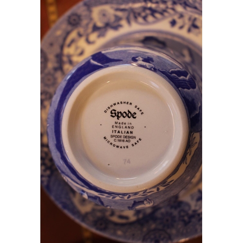 99 - Good collection of Spode Blue & White Italian Design tableware inc. Teapots, Jugs, Cup and Saucers e... 