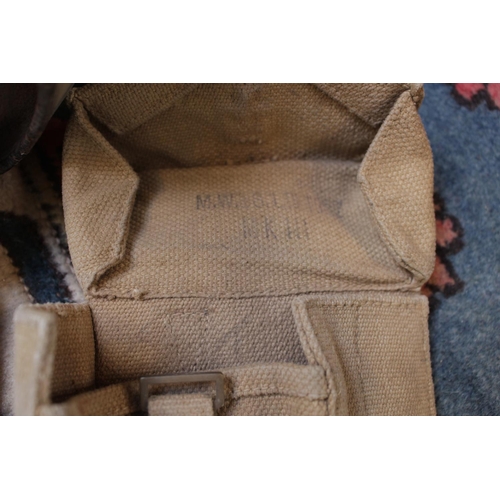 157 - Webbing Pouches and belts, including WW2 examples