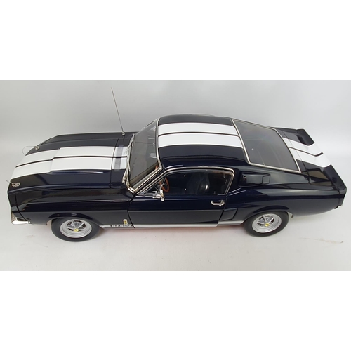 187 - DeAgostini Ford Mustang 1967 Shelby GT-500 All metal 24'' Long weighs 20lb with 100 issues of the bu... 