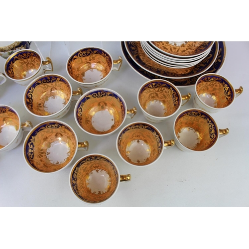 124 - 2 Part Early English Tea sets, 1 Painted with Landscapes, the other pattern 2/725