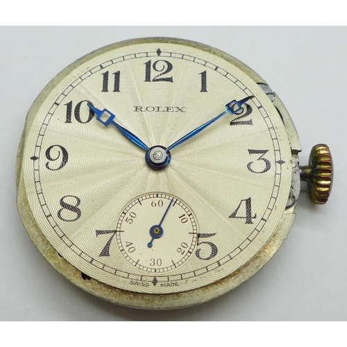 267x - Rolex 9ct gold cased Rolex wristwatch, with sunburst dial c1926. A 9ct gold cased Rolex wristwatch, ... 