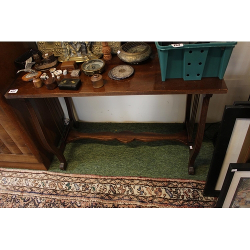 447 - 20thC Side table with Lyre ends