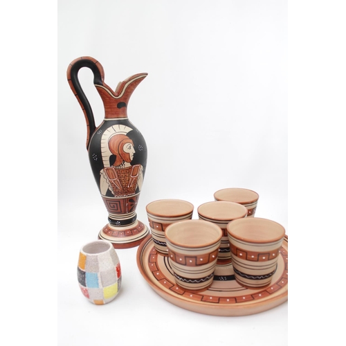 101 - Collection of Mid Century Mancinelli by Deruta Pottery and assorted Mediterranean pottery