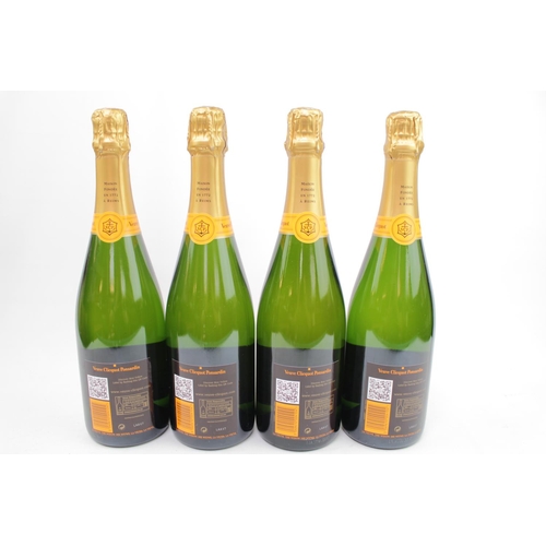 136 - 4 Bottles of Veuve Clicquot Yellow Label 75 cl