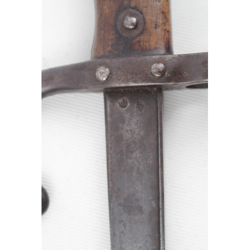 256 - French Gras Trench Knife dated 1876, 57cm in Length