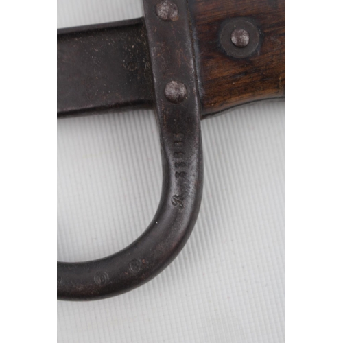 256 - French Gras Trench Knife dated 1876, 57cm in Length