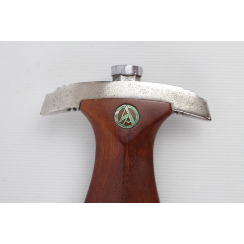 258 - A German World War II NSKK Dagger, 8.5ins bright steel double edge blade engraved 