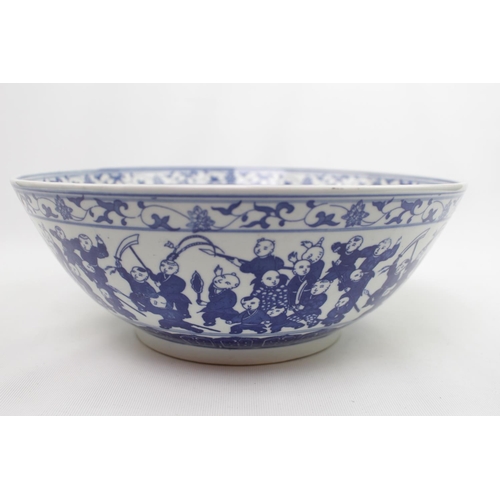 86 - 3 20thC Chinese Bowls to include 6 character marked bowl, Cantonese figural decorated bowl and a Stu... 