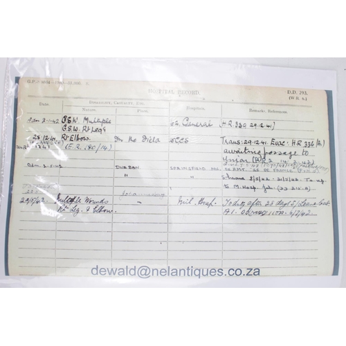 289 - 1st South African Irish Regiment. E G Engelshaw 1914/15 Star & Africa Star with Research paperwork. ... 