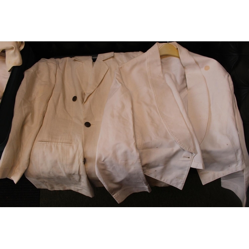 301 - Case of assorted Military White Dress uniforms