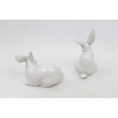 309 - Boxed Lladro 'Sitting Bunny' 05907 and 'Preening Bunny' 05906