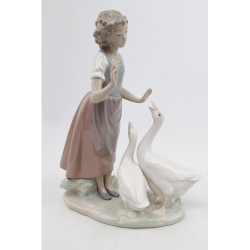 316 - Large Lladro figure of a Woman with Geese