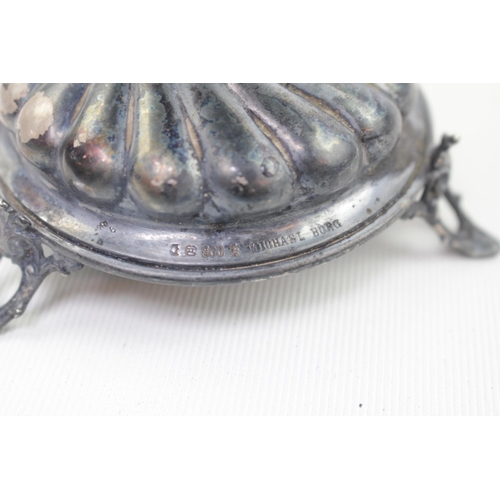 404 - Early 20thC Silver Tazza of Fluted Spiral form. 800 Standard. By Michael Borg 237g total weight