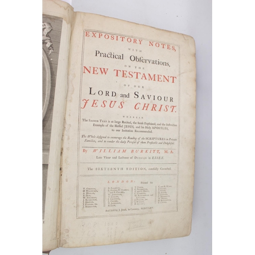 331 - WILLIAM BURKITT: EXPOSITORY NOTES WITH PRACTICAL OBSERVATIONS ON THE NEW TESTAMENT..., Yarmouth, Key... 