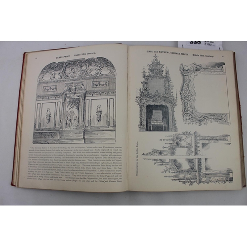 338 - English Furniture Woodwork Decoration during the 18th Century by T A Strange and a 1871 Volume of th... 