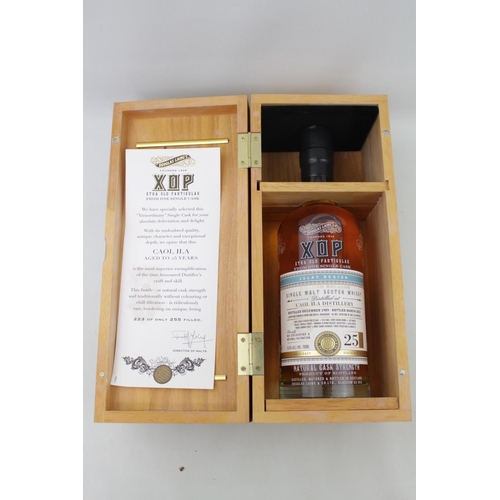 148 - Caol Ila 25 year old XOP.  Single cask bottling of 25 year old single malt from the legendary Islay ... 