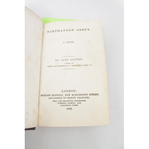 366 - Jane Austen.  Northanger Abbey & Persuasion.   Richard Bentley.  1833 2 Volumes bound in One