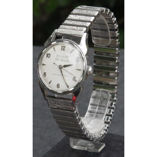 451 - Bulova Self Winding  23 Jewels Stainless Steel Wristwatch 