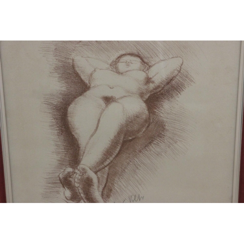 548 - Antoniucci Volti (1915-1989) Female Nude Signed Lithograph. Antoniucci Volti (French, 1915-1989) Fem... 