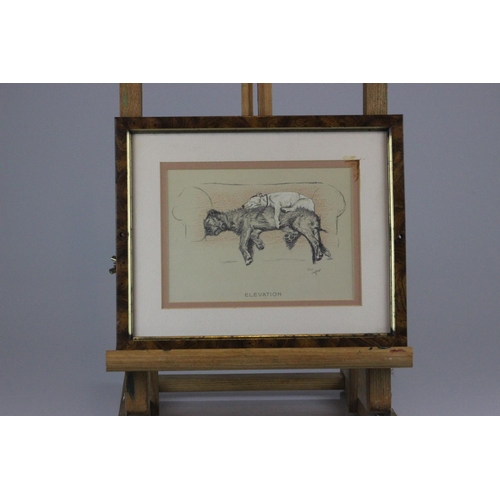 551 - Cecil Aldin Collection of 13 Cracker and Micky Dog Illustrations. These framed dog prints are from t... 