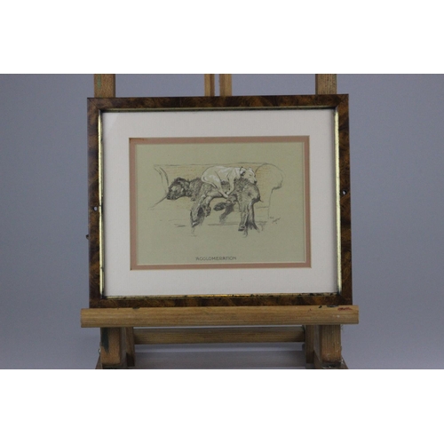 551 - Cecil Aldin Collection of 13 Cracker and Micky Dog Illustrations. These framed dog prints are from t... 