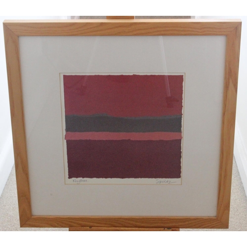 553 - Abstract by American Artist Roy SpeltzFramed and glazed. Born in Nantucket in 1948. Influenced by po... 