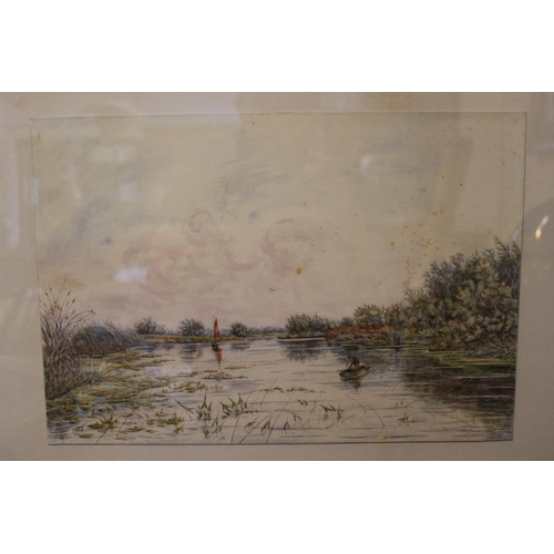 537 - Gilbert Baird Fraser (1865-1947); Pair of Watercolours of the backwaters. 38 x 26cm