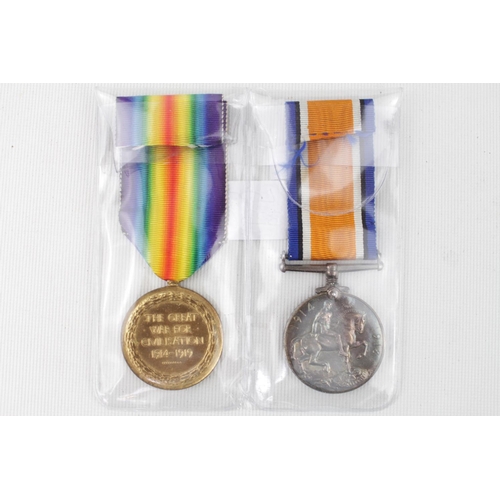 323M - WWI 1914 -1919 Civilisation Medal and 1914-1918 Medal for DVR E Brocket ASC