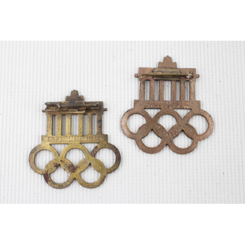 323o - 2 XI Olympia Berlin 1936 Enamel Badges