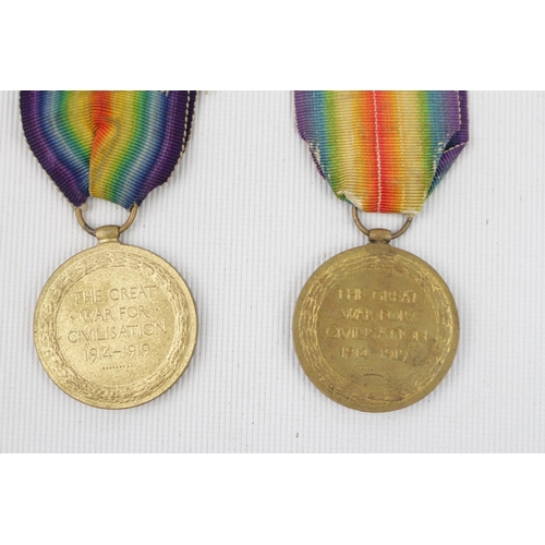 323r - 2 1914-19 Civilisation Medals for M2-204119 Pte T A Bonser ASC & 177674 GNR CW Ballett RA