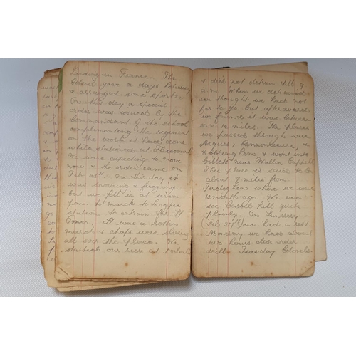 323u - WWI Cambridgeshire Regiment Diary. The handwritten diary of Private George Branch number 1704, A Com... 