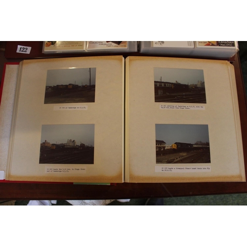 121 - Album of assorted Locomotive photographs mainly taken throughout the Cambridgeshire area