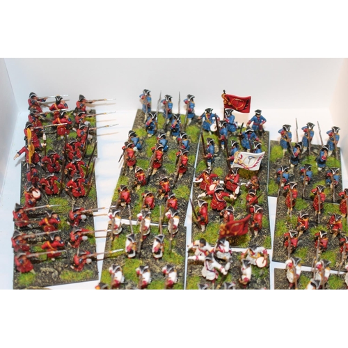 72 - Collection of Hand Painted 25mm Russian Troops inc. Cavalry, Infantry etc