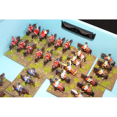 75 - Collection of Hand Painted 25mm Metal Jacobite Cavalry Troops  etc