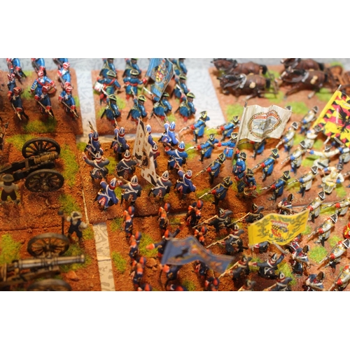 80 - Collection of Hand Painted 25mm Metal Marlburian Imperialist Troops inc. Cavalry, Infantry etc