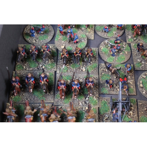 88 - Collection of Hand Painted 25mm Metal and other Early WWI French Troops inc. Cavalry, Infantry etc