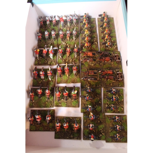 93 - Collection of Hand Painted 25mm Metal 17thC Williamite Troops inc. Cavalry, Infantry etc